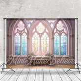 Aperturee - Spring Easter Colorful Window Photography Backdrop